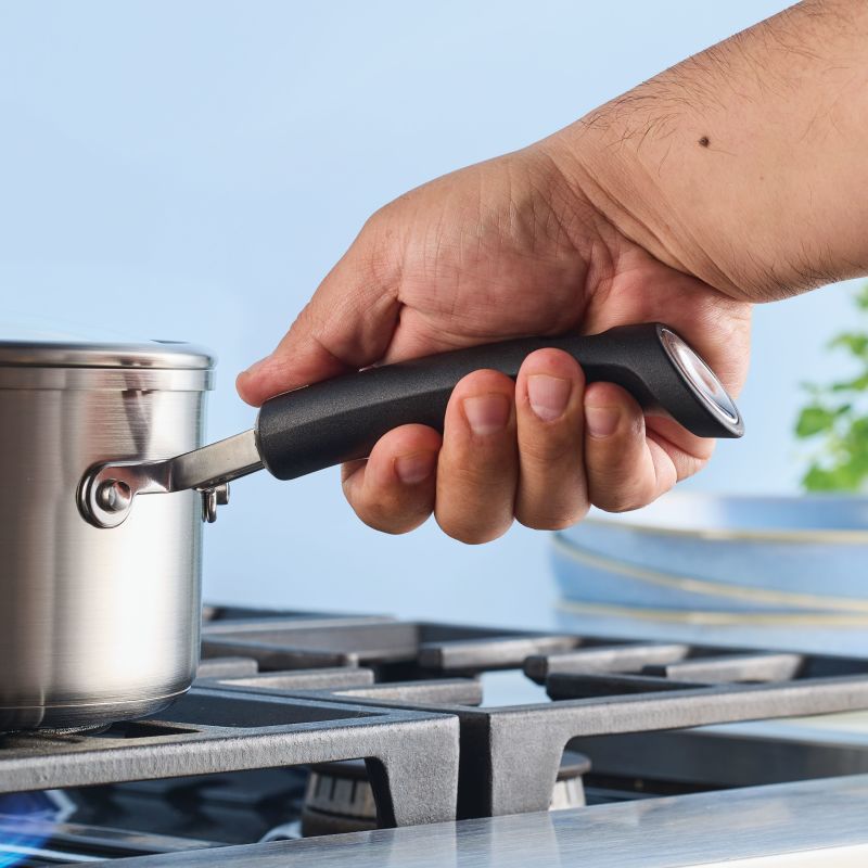 2-Quart Stainless Steel Induction Saucepan with Lid