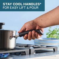 2-Quart Stainless Steel Induction Saucepan with Lid