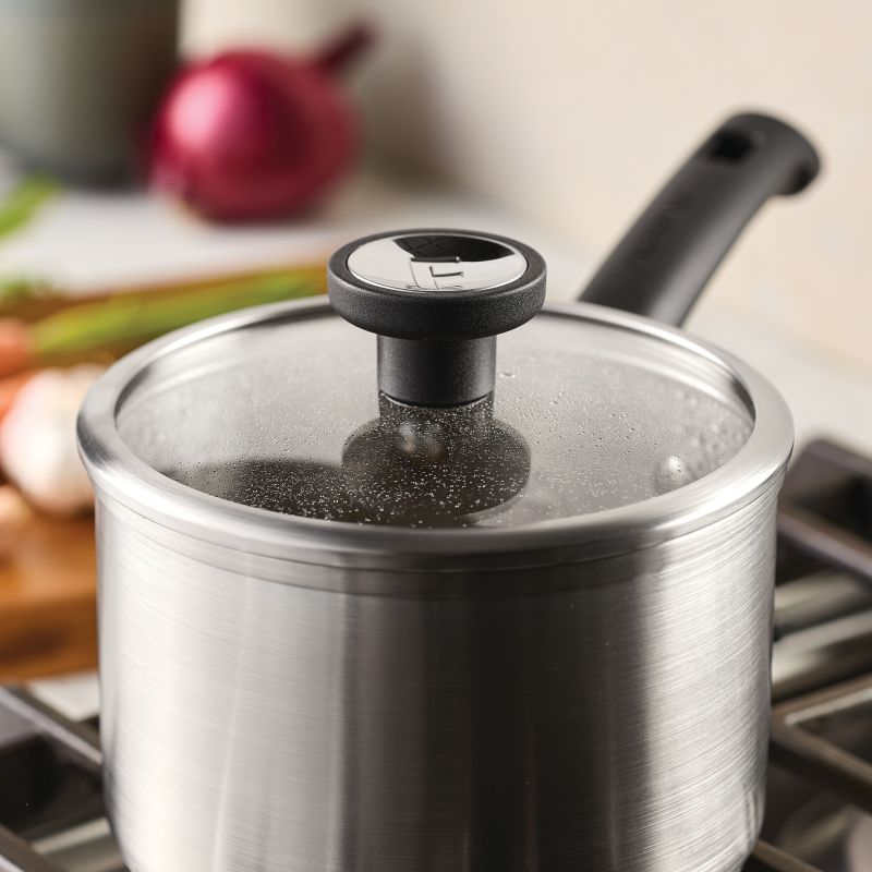 2-Quart Stainless Steel Induction Saucepan with Lid