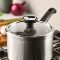2-Quart Stainless Steel Induction Saucepan with Lid