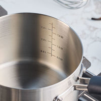 2-Quart Stainless Steel Induction Saucepan with Lid