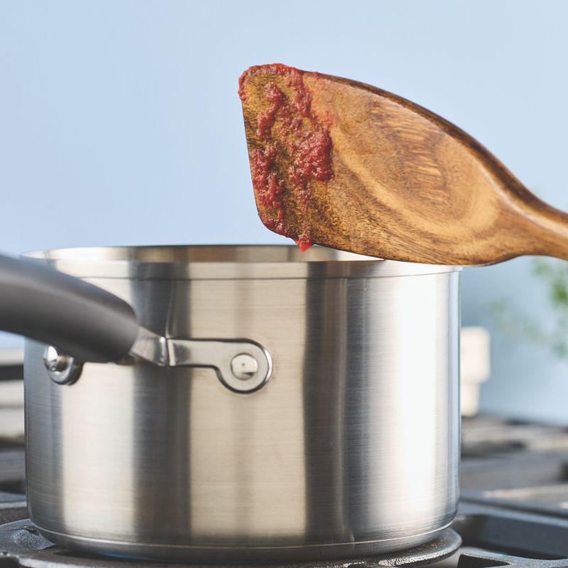 2-Quart Stainless Steel Induction Saucepan with Lid