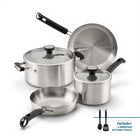 8-Piece Stainless Steel Induction Cookware Set