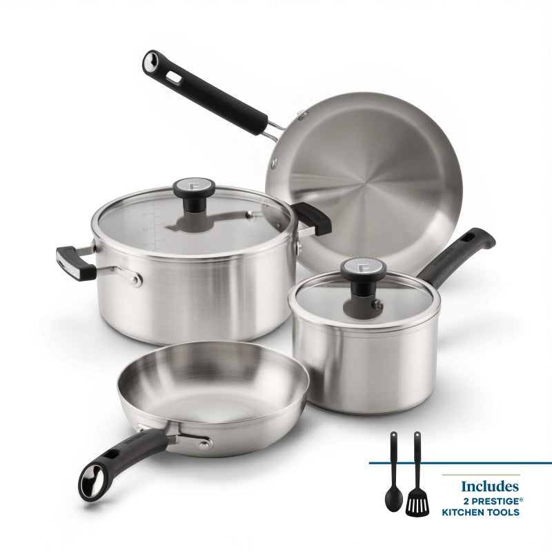 8-Piece Stainless Steel Induction Cookware Set