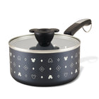 2-Quart Monochrome Ceramic Nonstick Saucepan with Lid