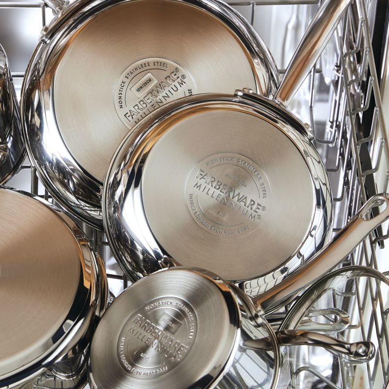 Millennium Nonstick Stainless Steel 10-Piece Set - 