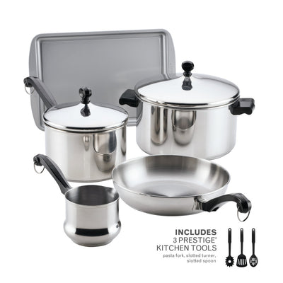10-Piece Stainless Steel Classic Series Cookware Set