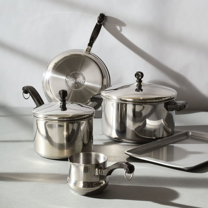 Classicor Invector Cookware 10-Piece Stainless Steel Classic Series Cookware Set – Farberware Cookware