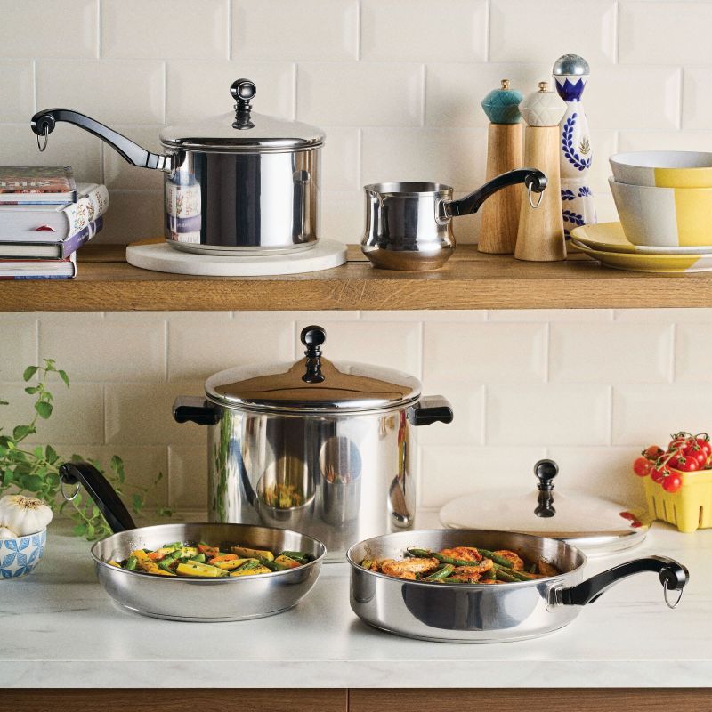 8-Piece Stainless Steel Anniversary Edition Cookware Set - 