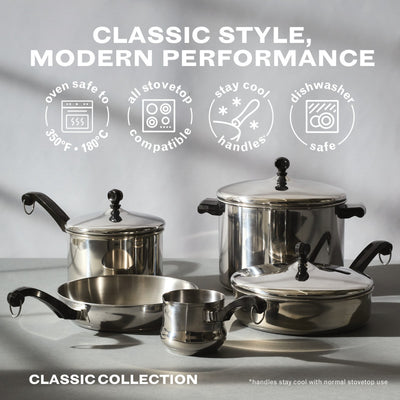 8-Piece Stainless Steel Anniversary Edition Cookware Set