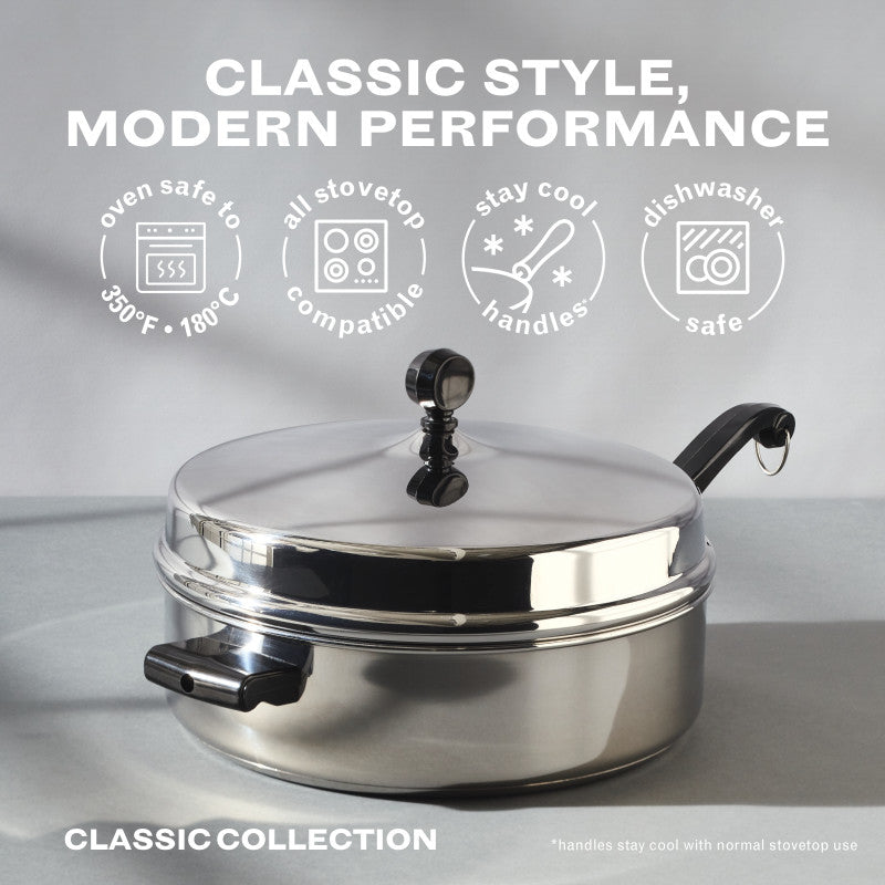 6-Quart Stainless Steel Anniversary Edition Saute Pan - 