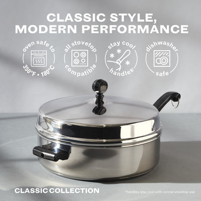 6-Quart Stainless Steel Anniversary Edition Saute Pan