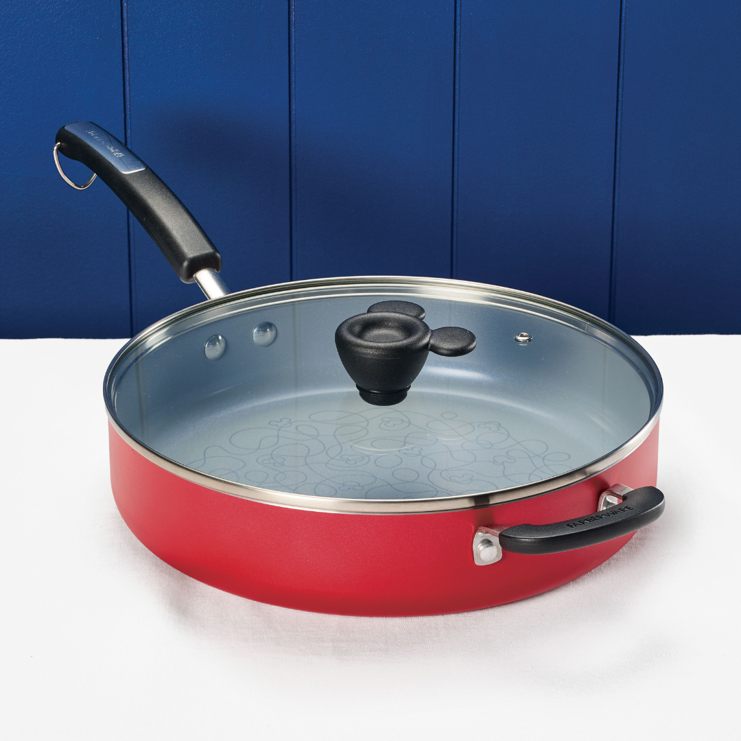 Bon Voyage 4.5-Quart Ceramic Nonstick Sauté Pan with Lid and Helper Handle - 