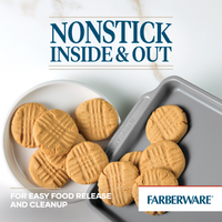 Cookies baked on a 7-Piece Nonstick Bakeware Set for easy release.