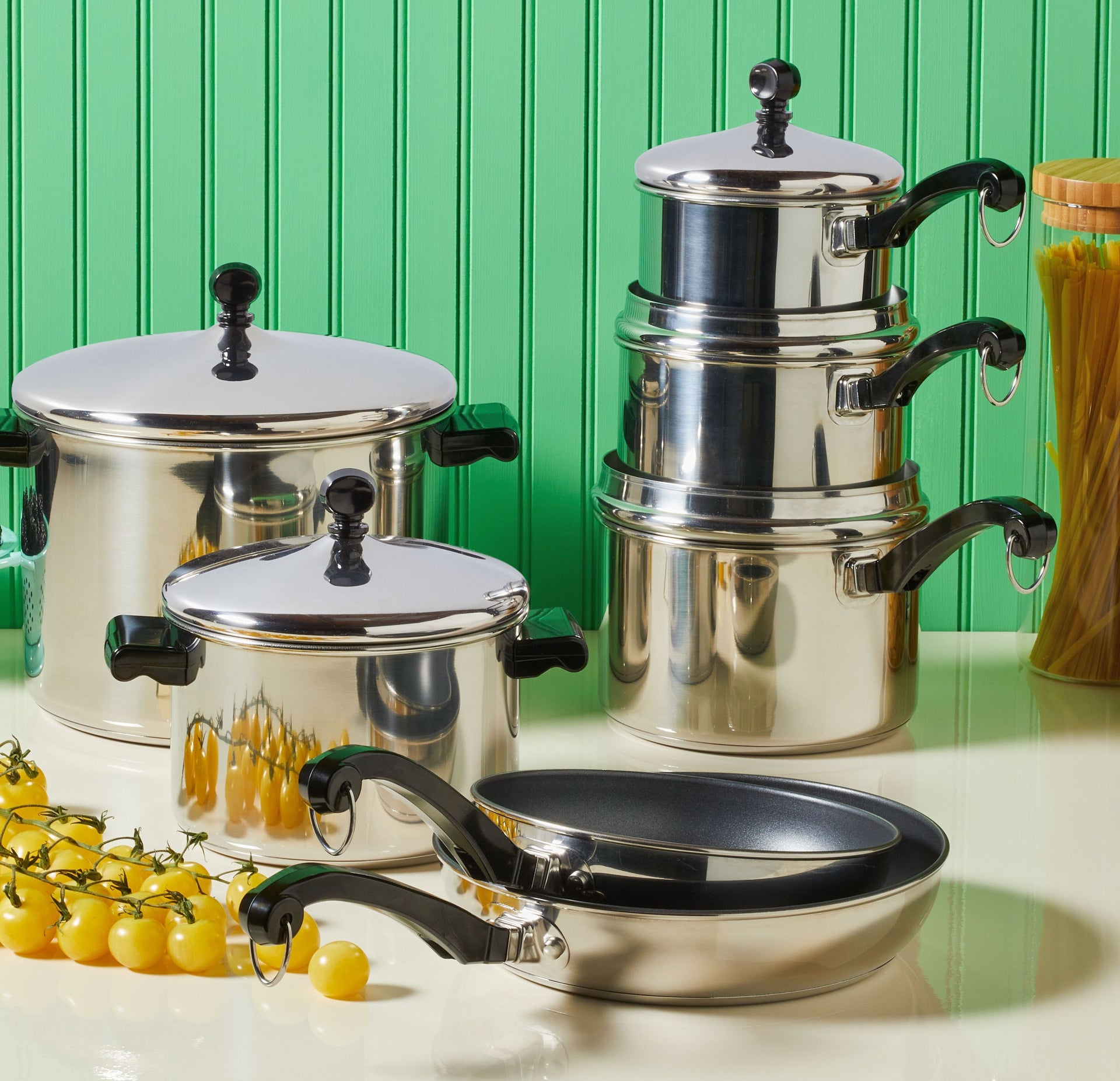 Stainless Steel 15 Piece Cookware Set