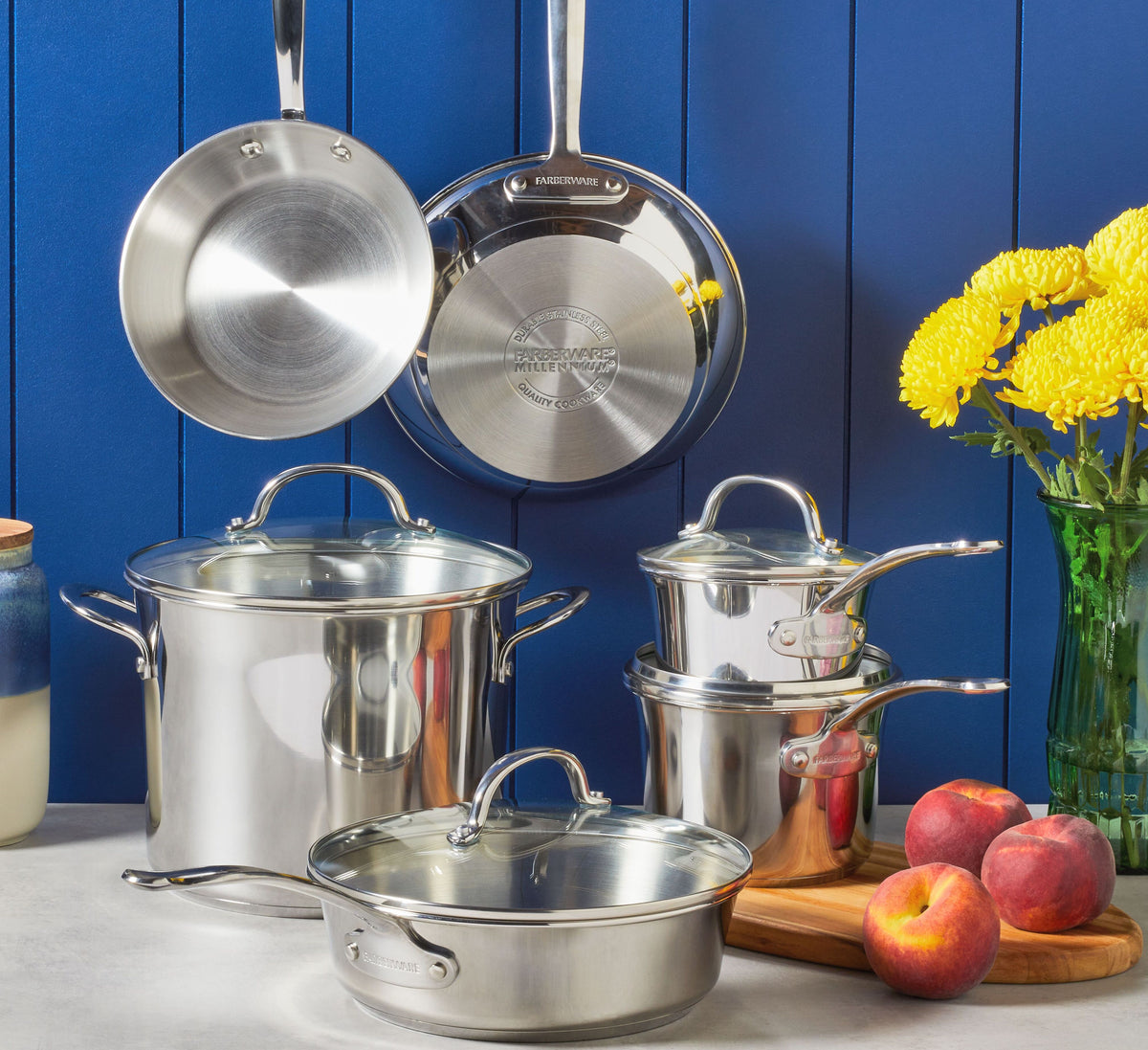 Stainless Steel 10 Piece Cookware Set