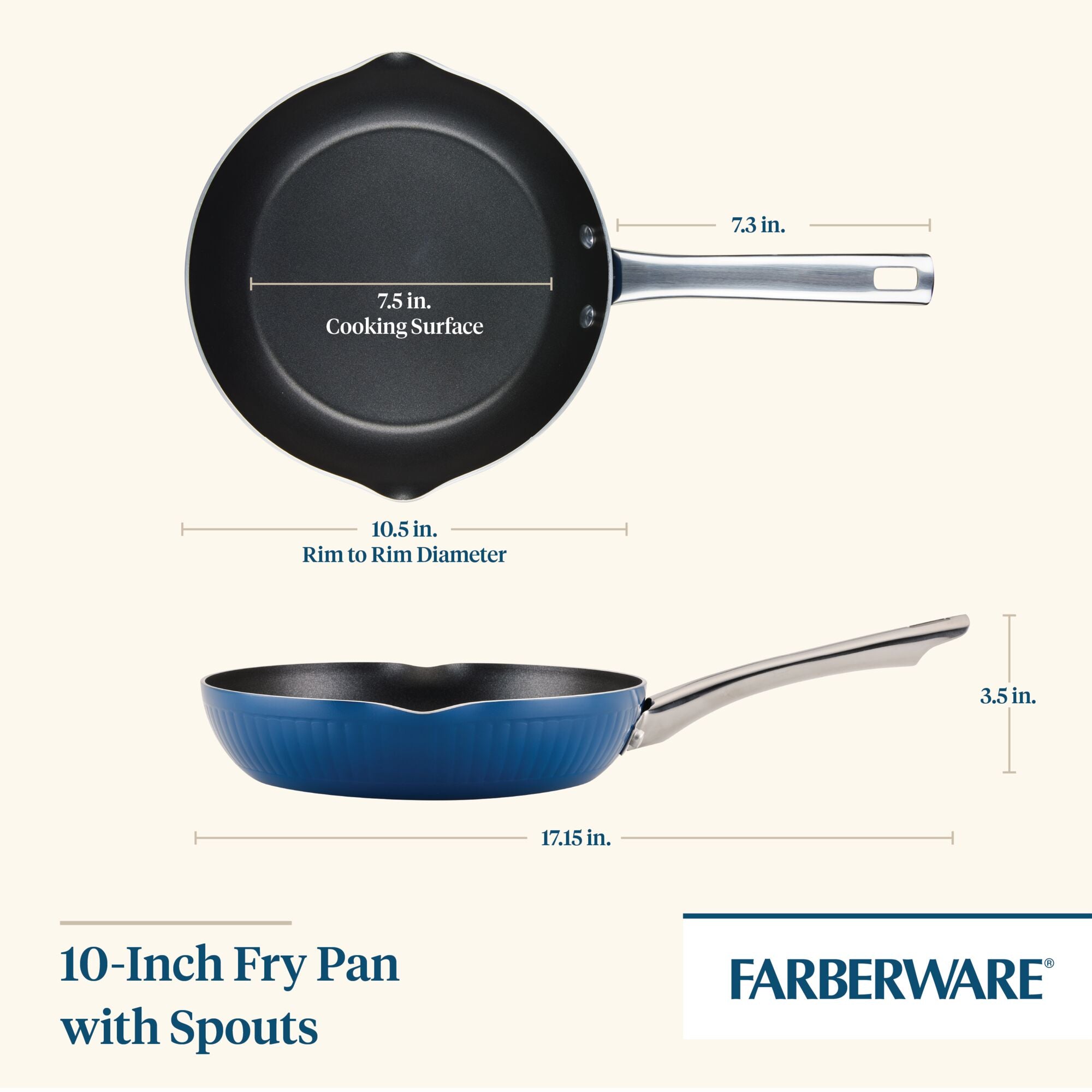 Style Nonstick Cookware Set, 10-Piece — Farberware Cookware