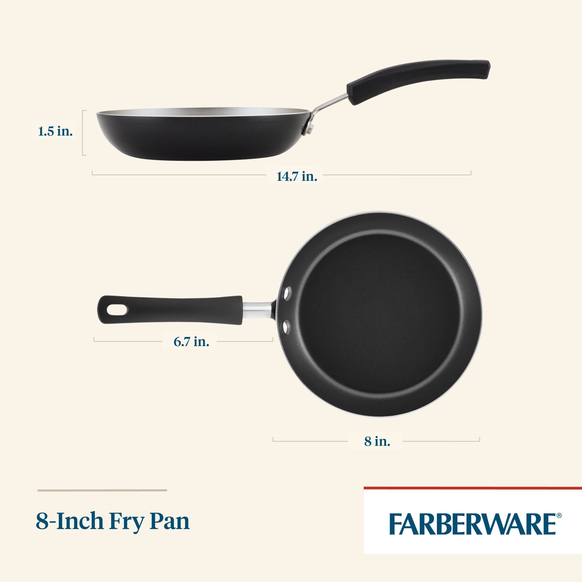 Farberware 10 Easy Clean Pro Non-Stick Frying Pan, Fry Pan