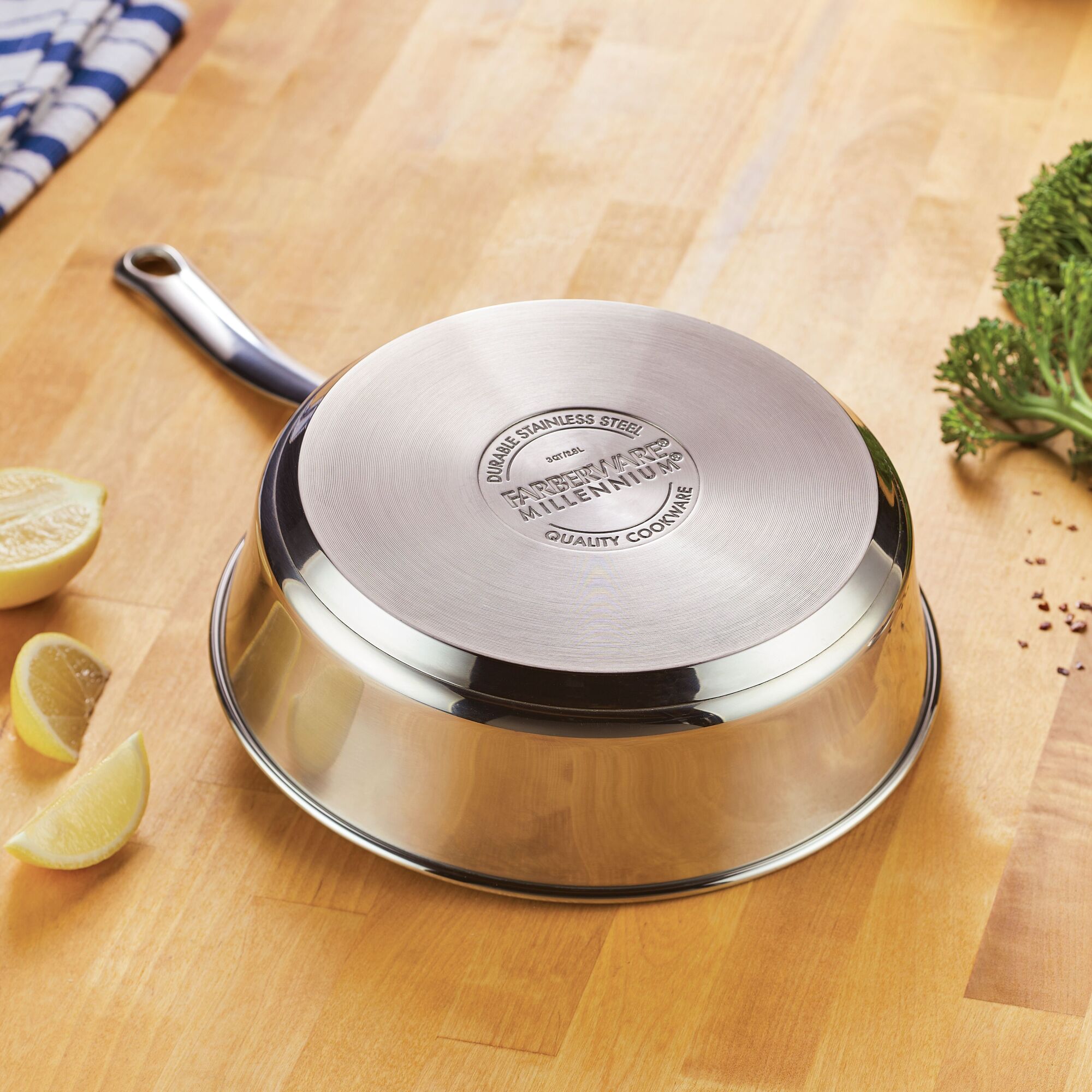 Millennium Nonstick Stainless Steel 10-Piece Set – Farberware Cookware
