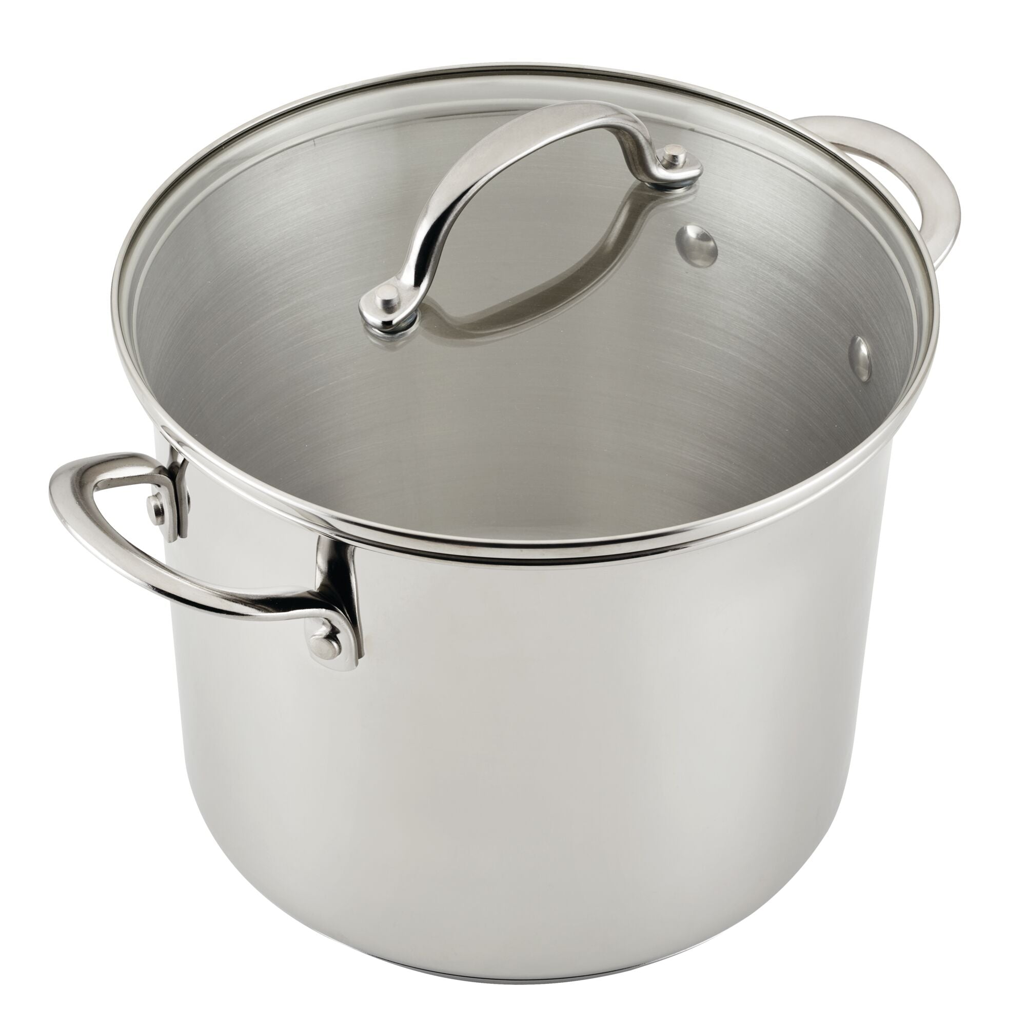 The Millennium Stainless Steel 10-Piece Cookware Set includes a pot with dual handles and a lid, providing exceptional heat distribution for uniform cooking. Additionally, it is dishwasher safe to facilitate easy cleanup.