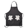 Experience the enchantment of Disney with the Apron with Glove Pockets, a black apron adorned with playful white glove pockets that capture the essence of Mickey Mouse's timeless charm.
