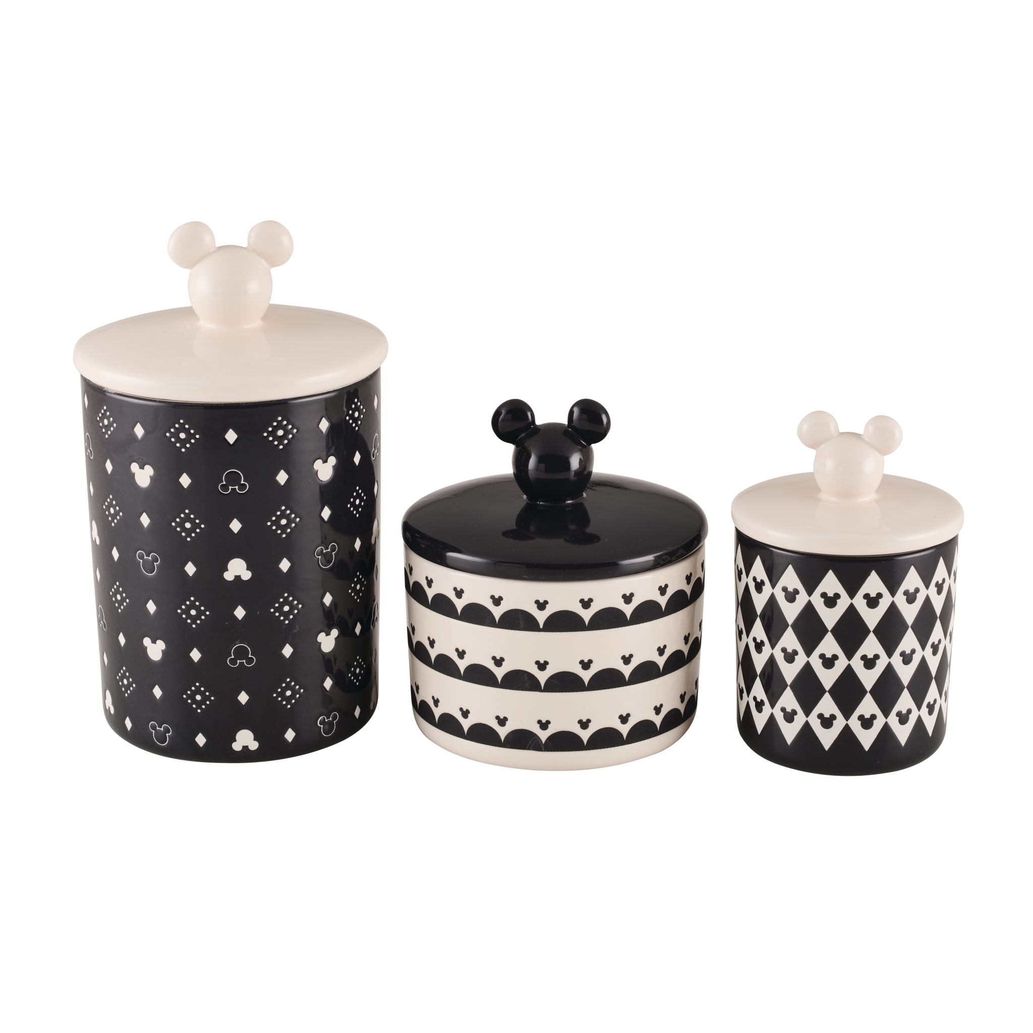 3 Piece Set of Ceramic Jar with Airtight Lids – Farberware Cookware