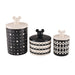 3 Piece Set of Ceramic Jar with Airtight Lids - Thumbnail - 25184396738612