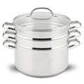 Stainless Steel 6-Quart Steamer Set with Basket