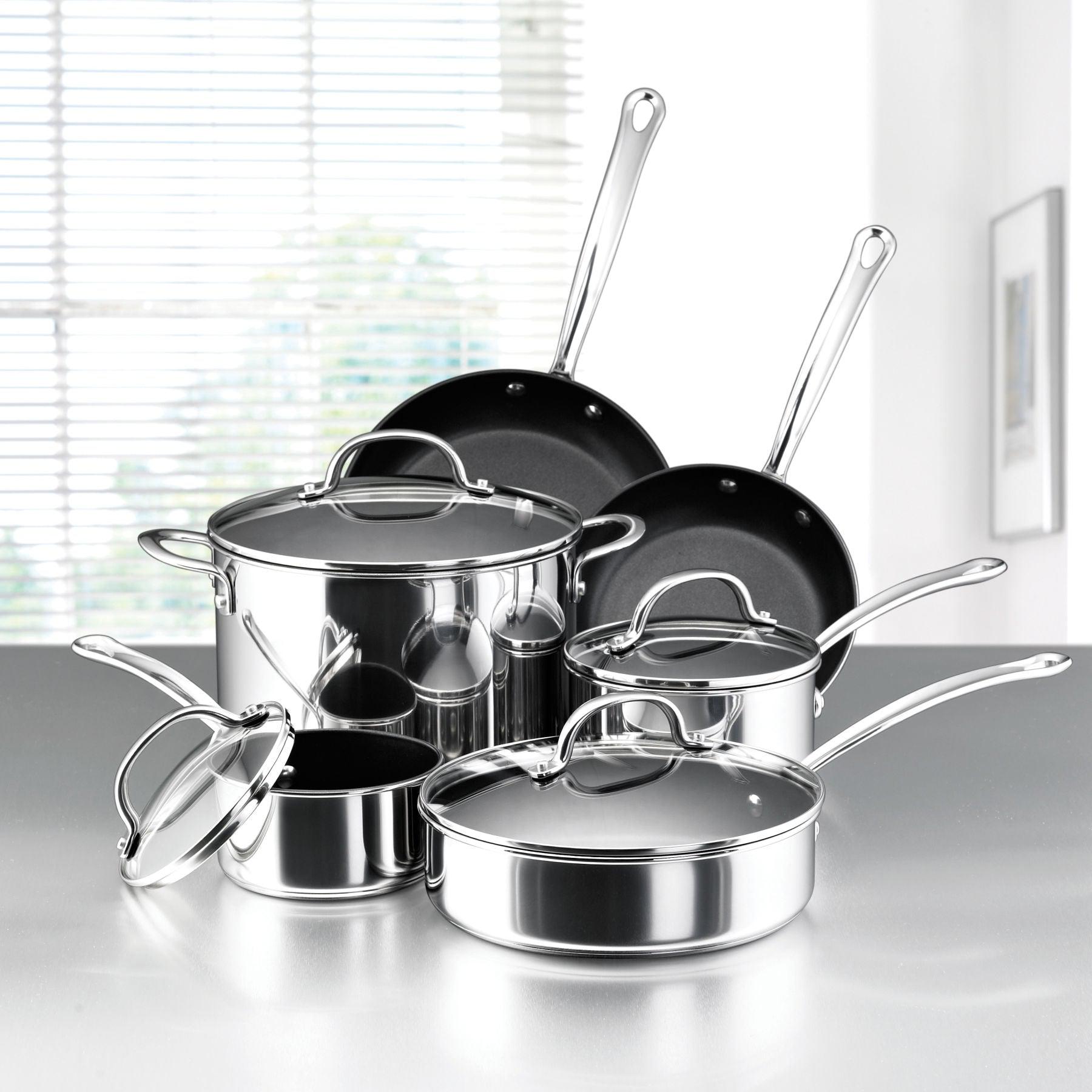 Best Cookware Set | 11-Piece Nonstick Stainless Steel Pan and Pot Set | imarku