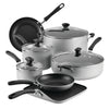 Explore the 11-Piece Nonstick Cookware Set by Farberware, which includes pots and pans with lids designed with DiamondMax Nonstick technology for easy cooking and cleaning.