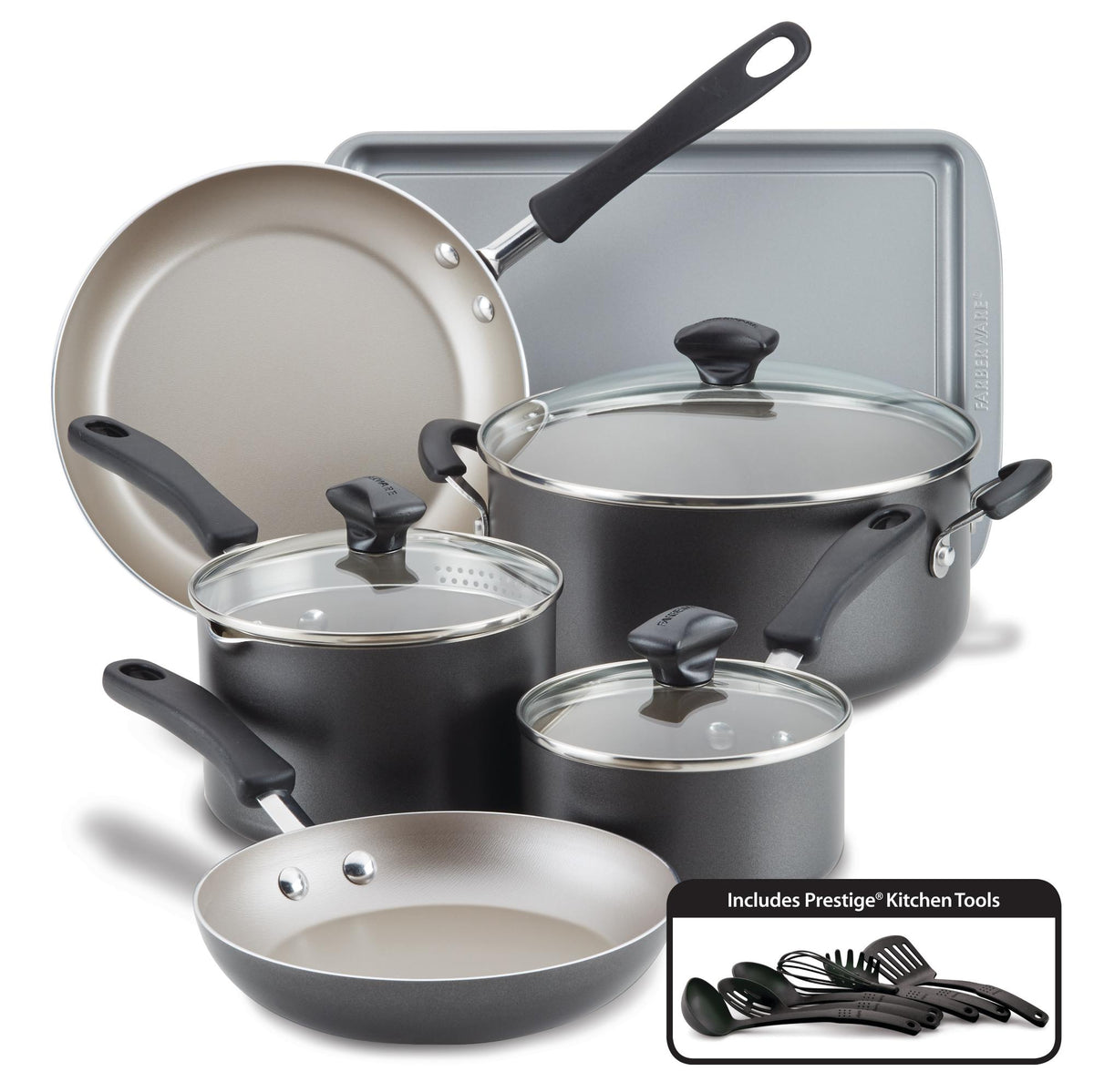 15 Piece Nonstick Cookware Set