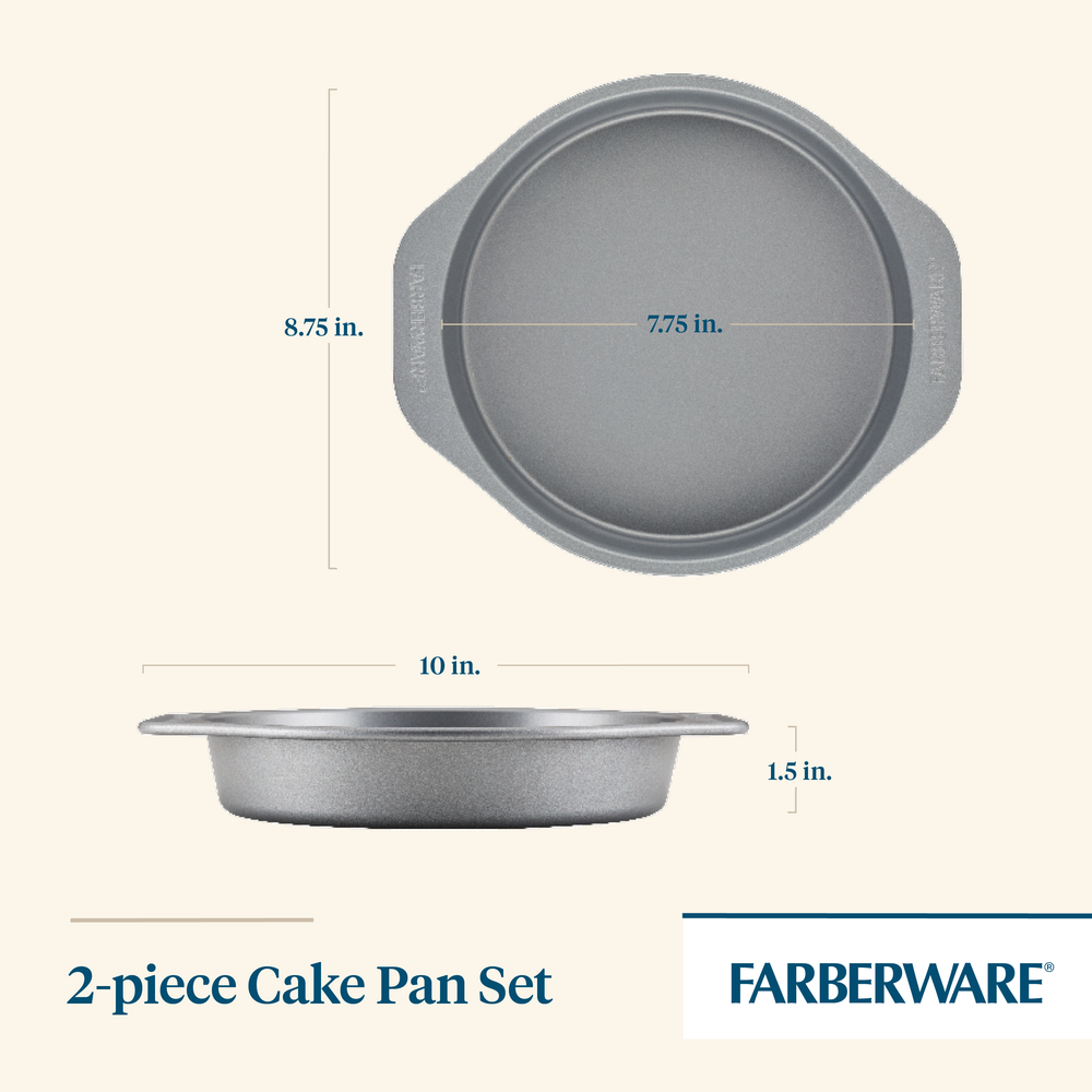 2-Piece Nonstick Round Cake Pan Set