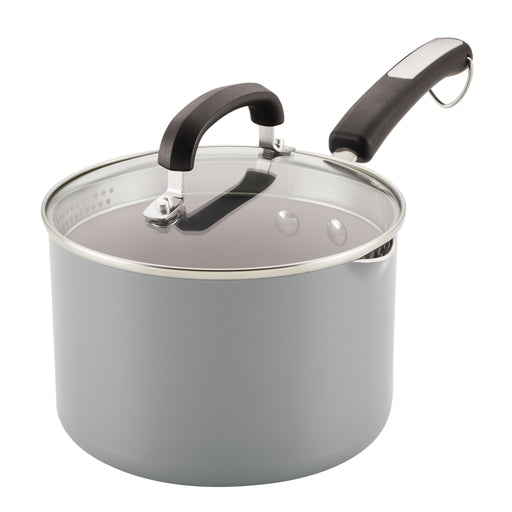 WearEver Cook & Strain Stainless Steel 3 Quart Saucepan 