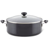 8-Quart Nonstick Stockpot with a glass lid and two side handles, perfect for simmering your favorite soups.