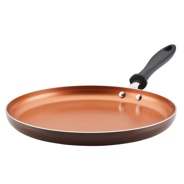 Wholesale 11 Copper Griddle Pan with Stainless Steel Handle COPPER
