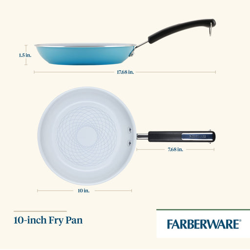 10 Inch Frying Pan with Lid, Nonstick Frying Pan with Lid, Frying