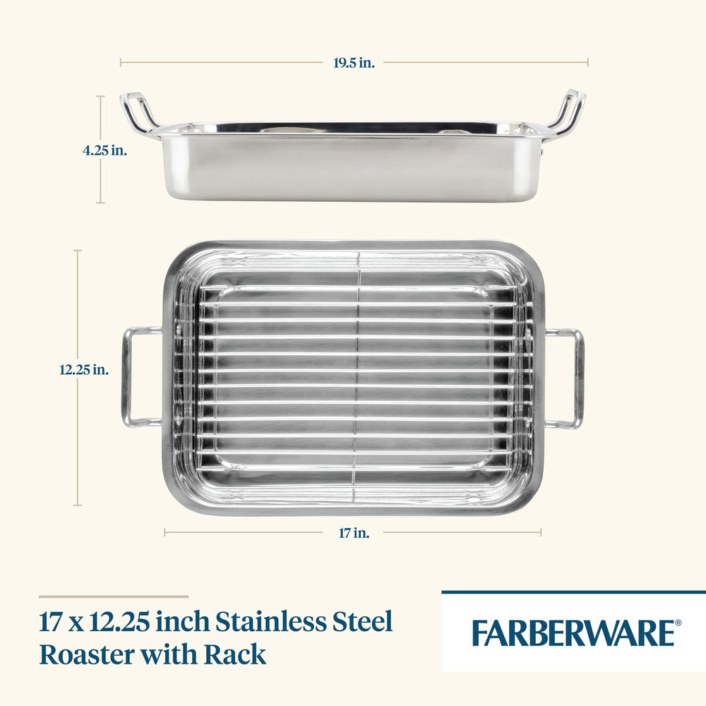 Farberware 12 x 16 Nonstick Roaster with Racks