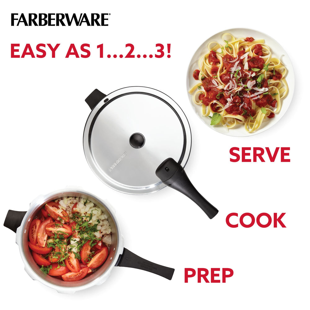 8 Quart Stovetop Pressure Cooker Farberware Cookware