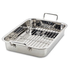 17" x 12.25" Stainless Steel Roaster with Rack