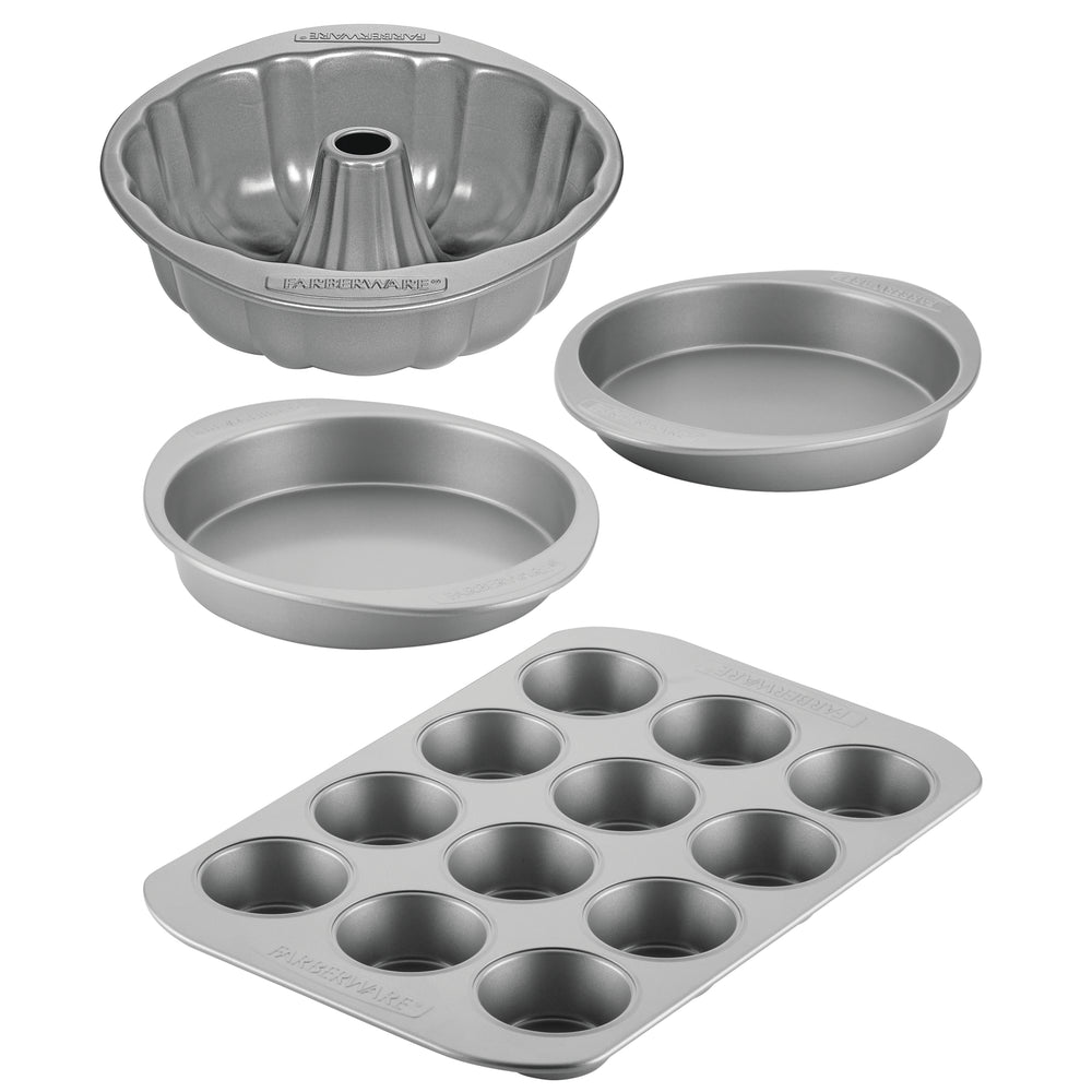 Types Of Cookware Bakeware Types Of Baking Pan 4-Piece Nonstick