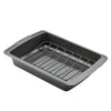 The Nonstick Roaster with U-Rack is an ideal choice for even cooking, featuring a rectangular design that is oven-safe for versatile culinary adventures.