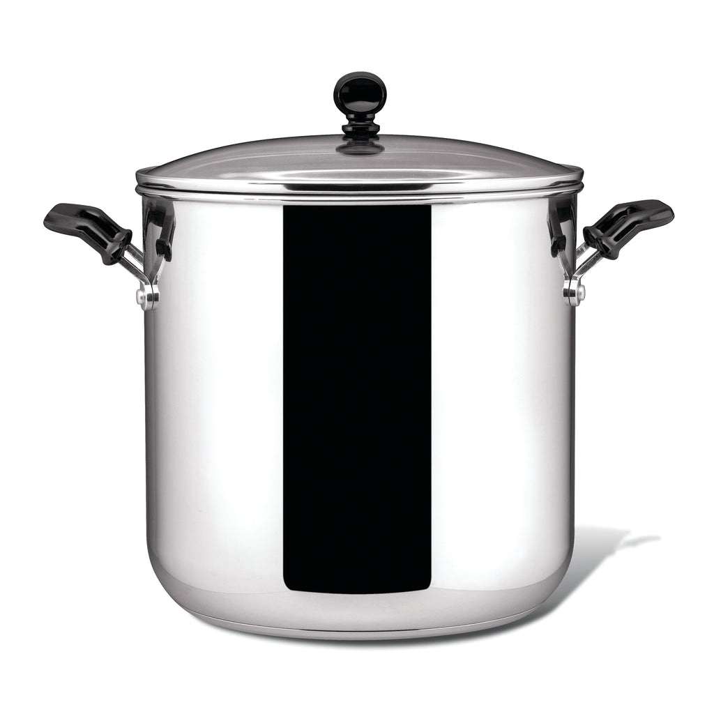  Large Stock Pot with Lid - 35 Quart Big Pots for