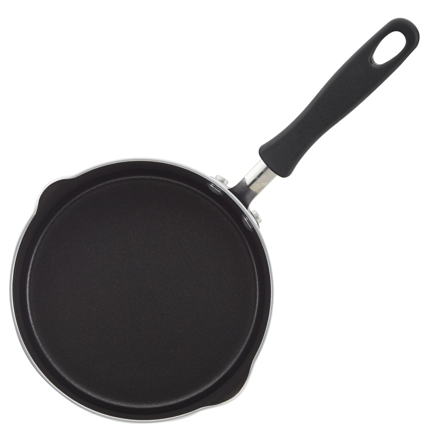 Nonstick saucepan featuring DiamondMax nonstick technology, complete with a black handle and showcased against a white background.
