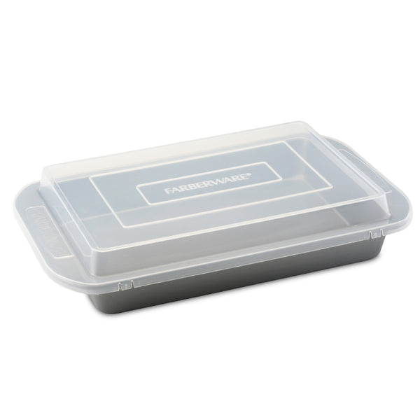 USA Pan Rectangular Cake Pan & Lid Set