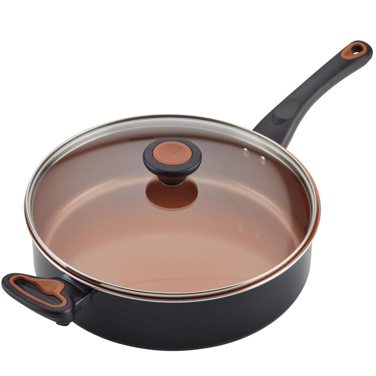 Farberware Classic Saute Pan / Frying Pan / Fry Pan with Lid and Helper  Handle - 4.5 Quart, Silver, 50012
