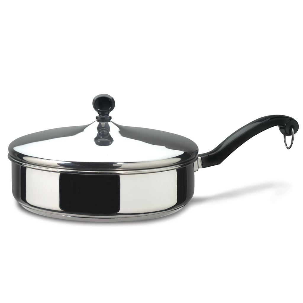 Farberware Classic Stainless Steel Straining Saucepan with Lid