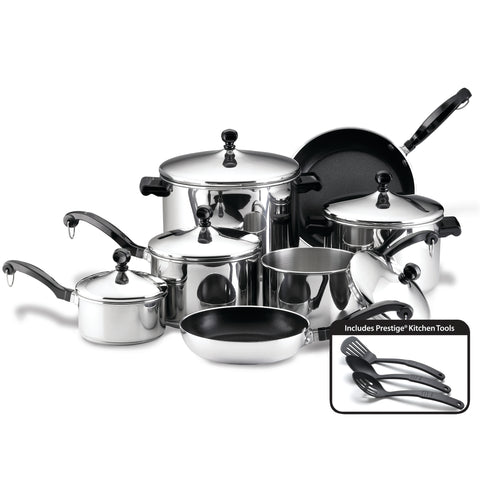 Classic Series Stainless Steel 15-Piece Cookware Set
